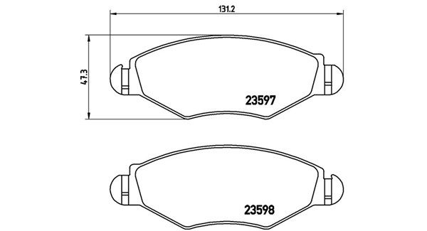 MAGNETI MARELLI stabdžių trinkelių rinkinys, diskinis stabdys 363700461063